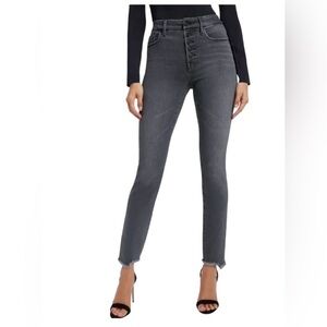 good American Good Legs Skinny Jeans - Sz 4/27 - Washed Gray EUC